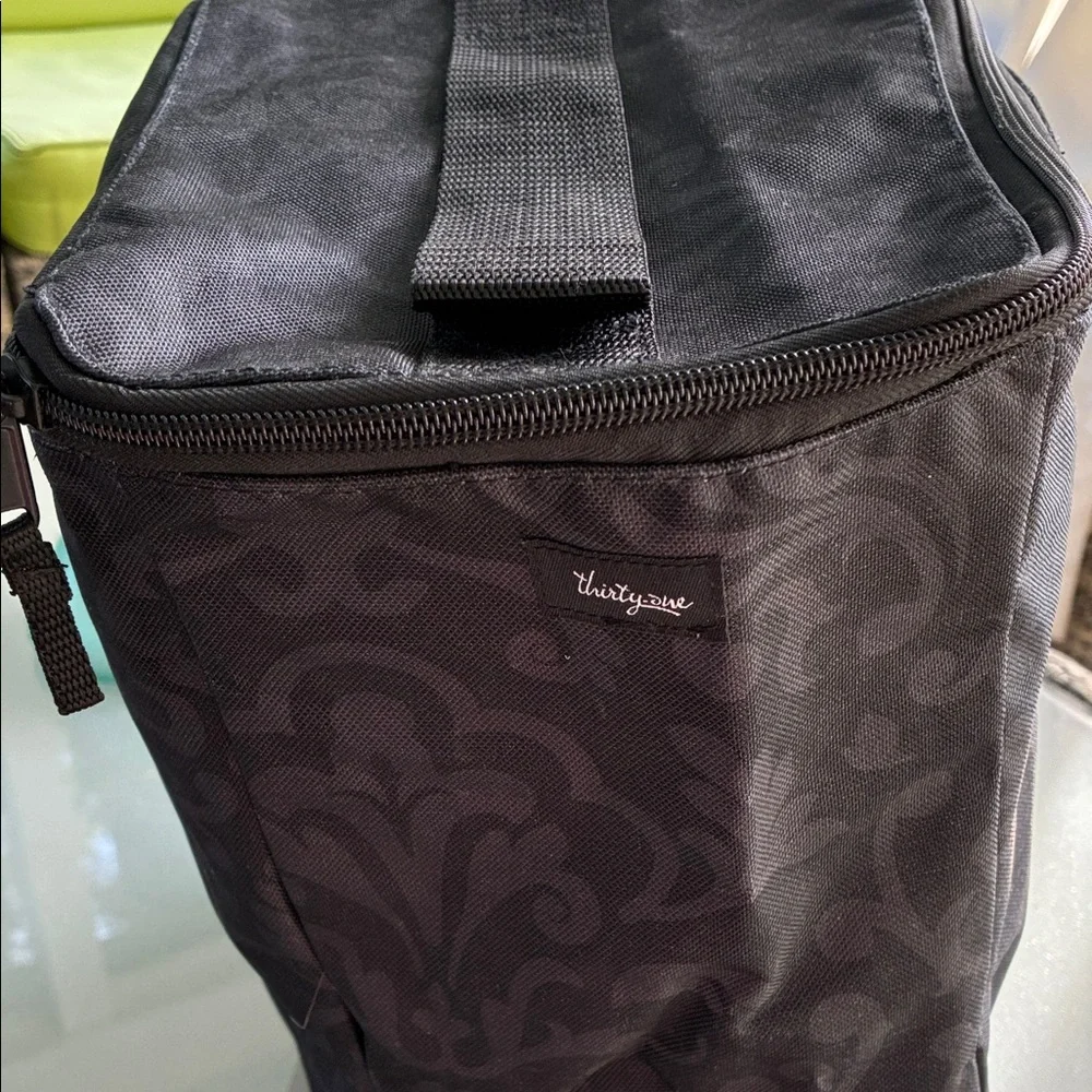 Set of TWO Thirty-One Black Zip Top Storage Bags